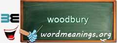 WordMeaning blackboard for woodbury